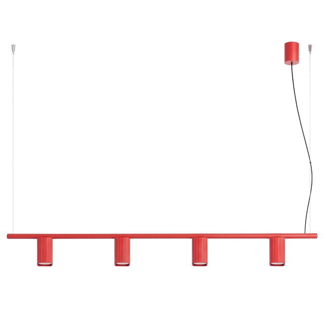 Lampa wisząca RAYO 3L GU10 - czerwony