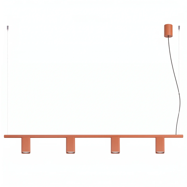 Lampa wisząca RAYO 3L GU10 - ochra czerwona