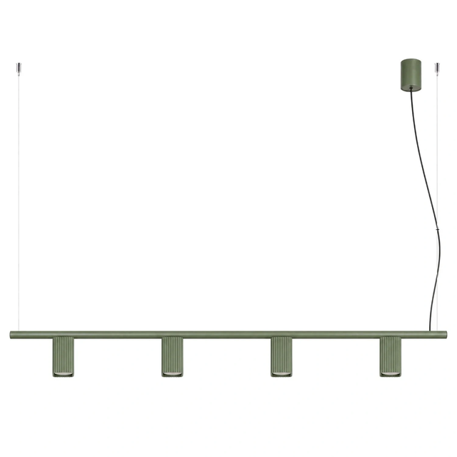 Lampa wisząca RAYO 3L GU10 - zielony oliwkowy