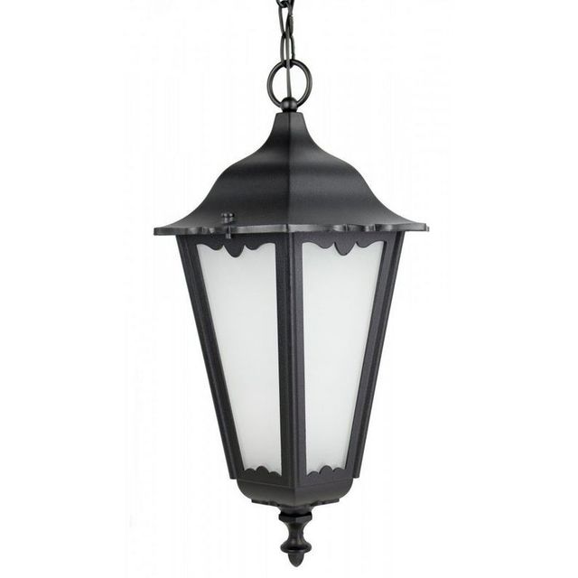 Lampa ogrodowa klasyczna wisząca RETRO MAXI E27 czarna