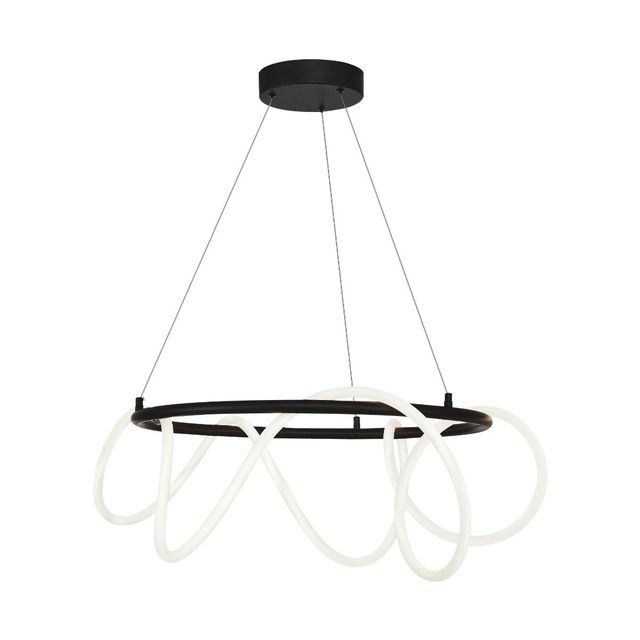 Lampa wisząca ring BALBO wąż LED 58W 3000/4000/6000K - czarny