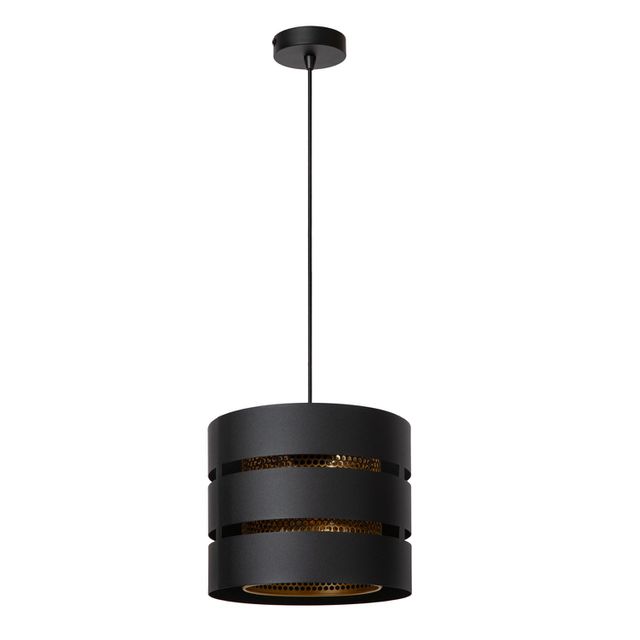 Lampa wisząca ROSAS E27 - czarny/złoty