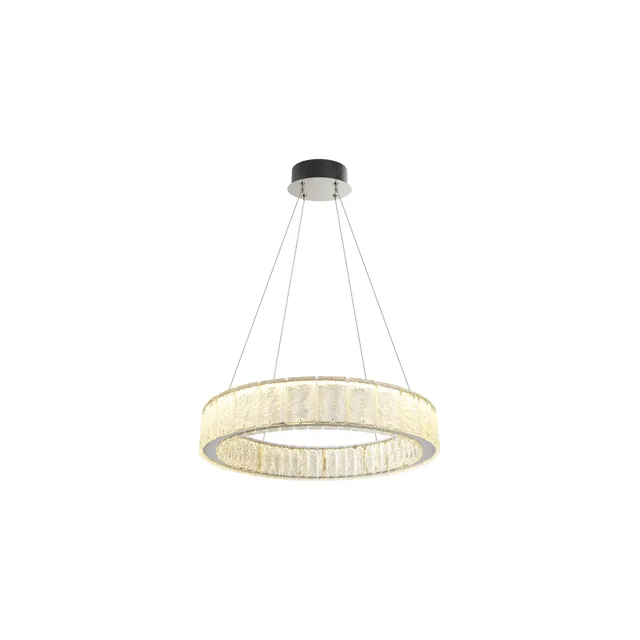 Lampa wisząca SAVOY 60cm LED 30W 3000K - satynowy nikiel