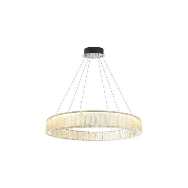 Lampa wisząca SAVOY 80cm LED 40W 3000K - satynowy nikiel
