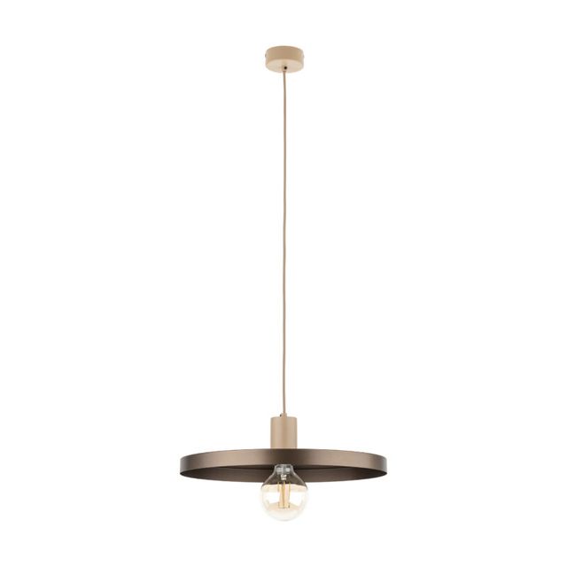 Lampa wisząca SILA 1XE27 - beżowy/brązowy