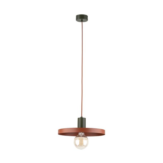 Lampa wisząca SILA 1xE27- zielony/pomaranczowy