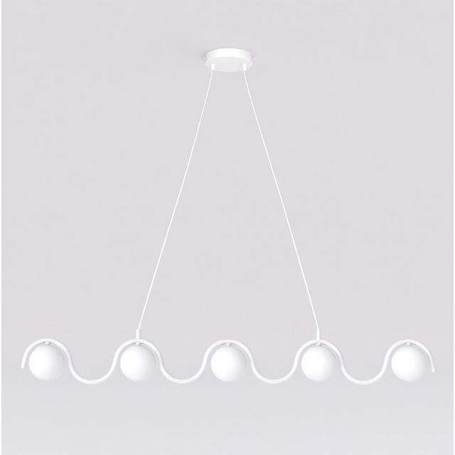 Lampa wisząca SINUS 5 WH OPAL G9 - biały