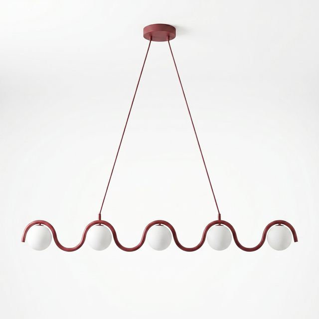 Lampa wisząca SINUS 5 OPAL G9 - burgund