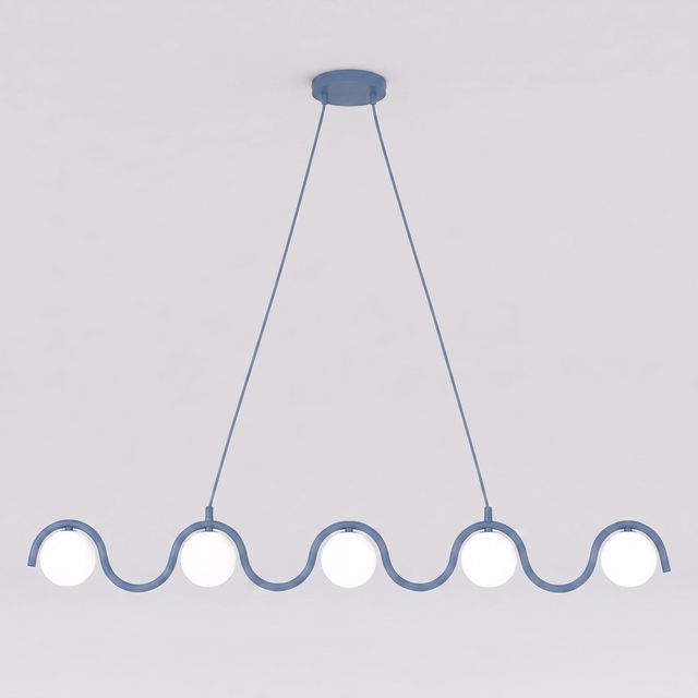 Lampa wisząca SINUS 5 OPAL G9 - niebieski