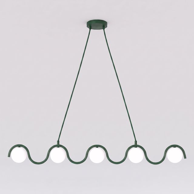Lampa wisząca SINUS 5 OPAL G9 - zielony