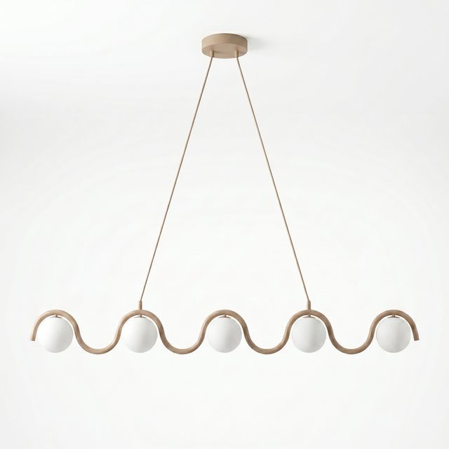 Lampa wisząca SINUS 5 OPAL G9 - mokka