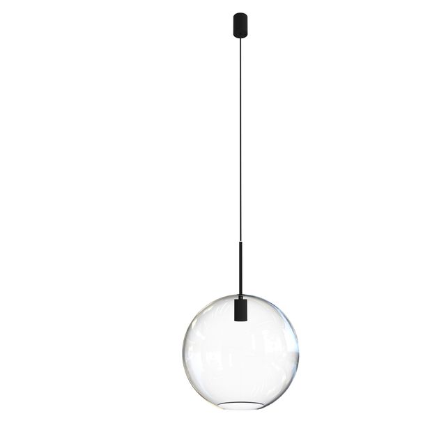 Lampa wisząca SPHERE XL E27 - transparentny/czarny
