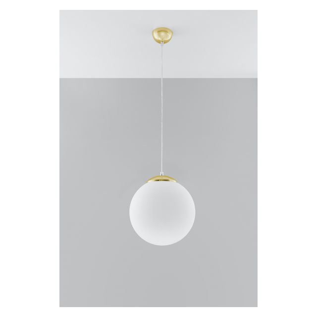 Lampa wisząca UGO 30 E27 - biały/złoty