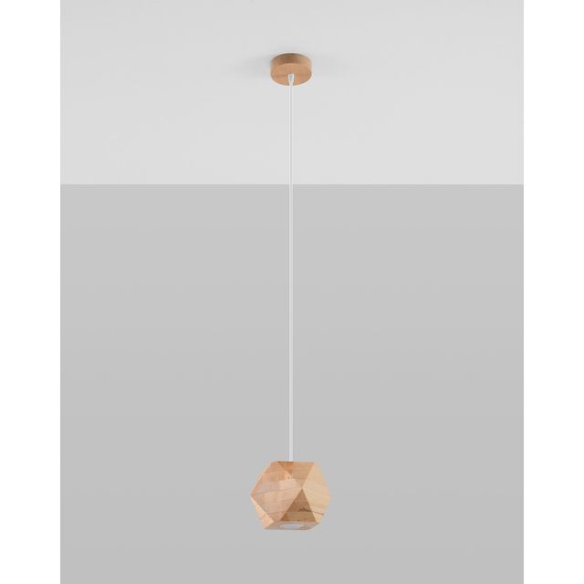 Lampa wisząca WOODY GU10 - drewno naturalne