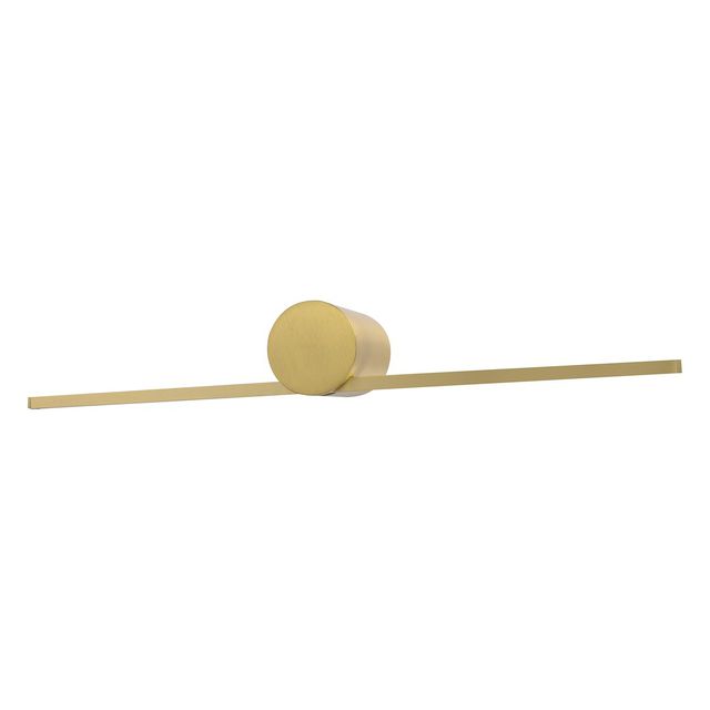 Minimalistyczny kinkiet łazienkowy nad lustro ARTIST 40cm 6W - złoty