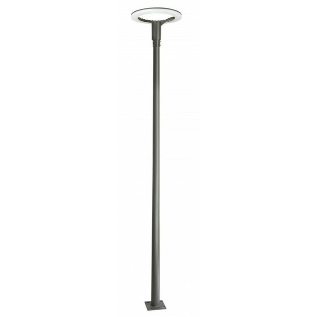 Nowoczesna lampa parkowa z masztem ring STER MAX 3m 60W 4K popiel