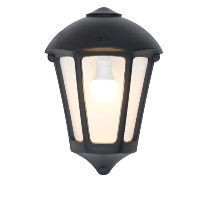 Oprawa elewacyjna kinkiet GIULIO BLACK CLEAR Fumagalli E27 IP55 - czarny