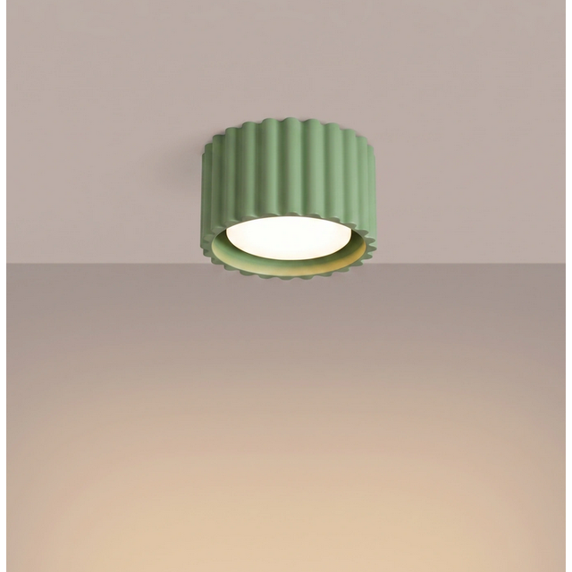 Plafon AURA GX53 - szałwiowy