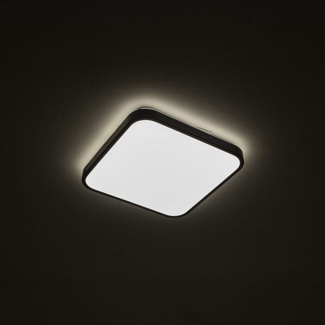 Plafon hermetyczny AGNES SQUARE PRO LED 16W 4000K IP44 - czarny/biały