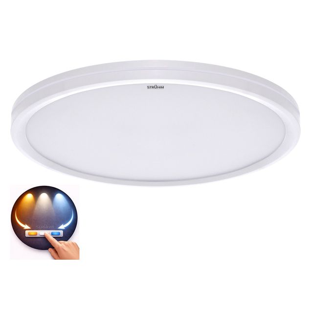 Plafon LED biały okrągły cienki AMADEUS 24W 30cm 1800lm zmienna barwa CCT