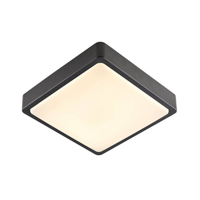 Plafon z czujnikiem AINOS Square LED 18W IP65 3000/4000K IP65 - antracyt