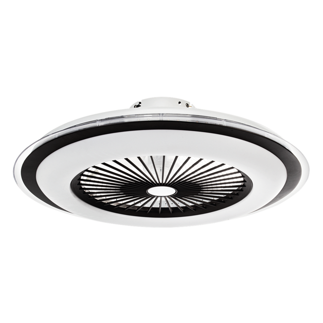 Plafon z wentylatorem  ZONDA 60cm LED 48W DIM - biały/czarny