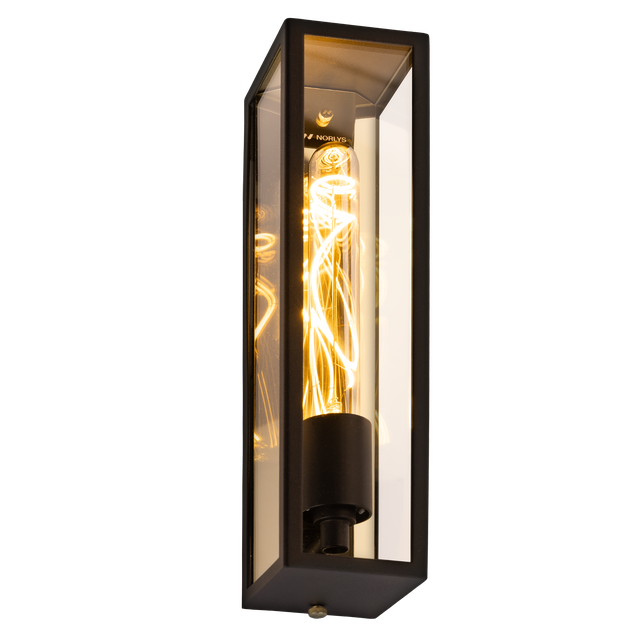 Prestiżowy kinkiet dekoracyjny FREJA E27 2,2W 36lm 36x8,5cm czarny