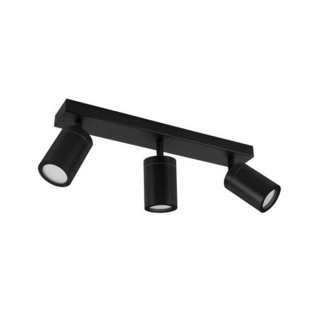 Reflektor listwa sufitowa ruchomy spot prosty TENOR 3xGU10 IP44 czarny
