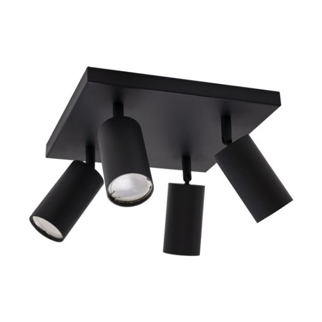 Reflektor kinkiet spot ścienno-sufitowy MANAM 4xGU10 czarny