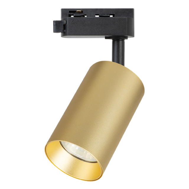 Reflektor szynowy 1-fazowy PIPE GU10 - czarny/złoty