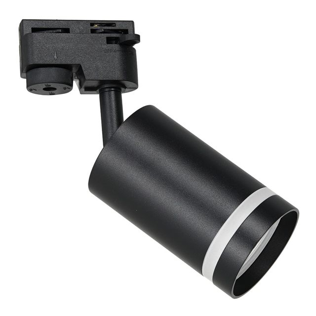 Reflektor szynowy 1-fazowy PIPE RING GU10 - czarny