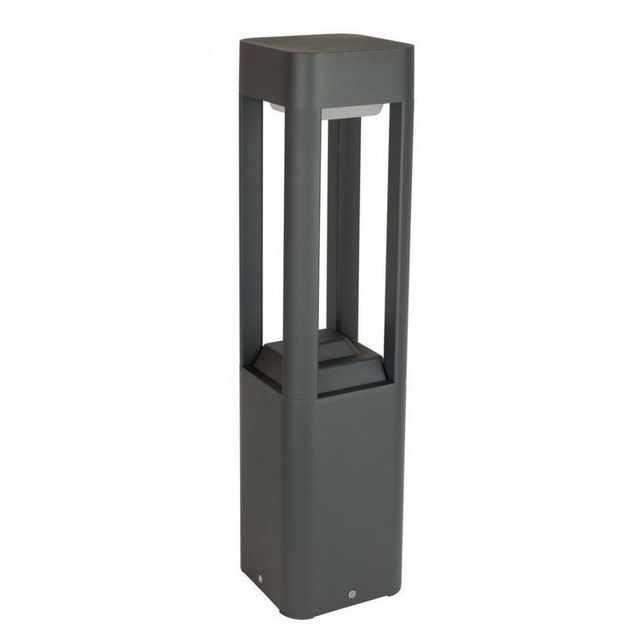 Lampa ogrodowa nowoczesny słupek FAN Kwadrat 50cm GX53 popiel