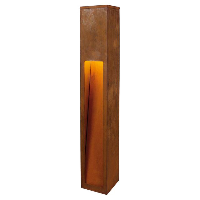 Słupek ogrodowy RUSTY SLOT 80 LED 9W 3000K IP55 - rdzawa stal