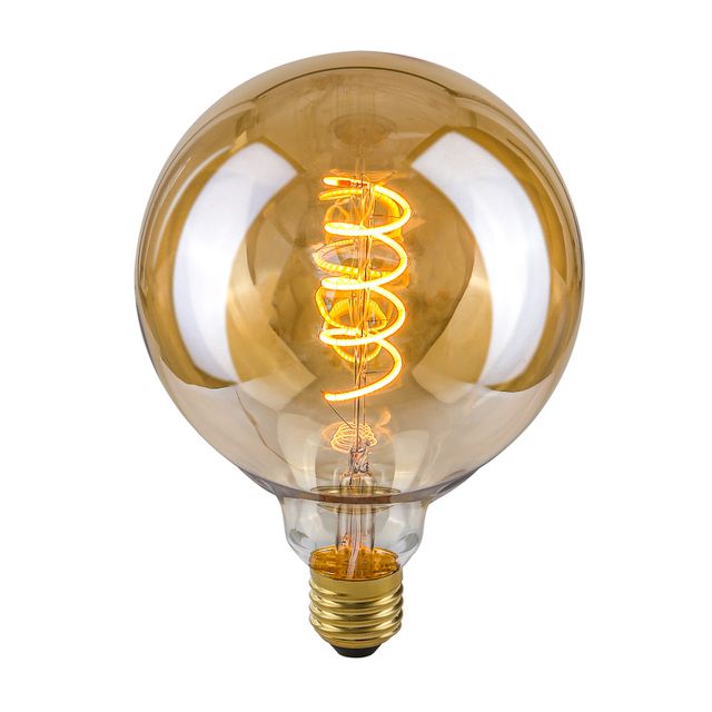 Żarówka AMBER SPIRAL Retro LED E27 4W 2200K DIM G125