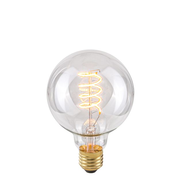 Żarówka CLEAR SPIRAL Retro LED E27 4W 2200K DIM G95
