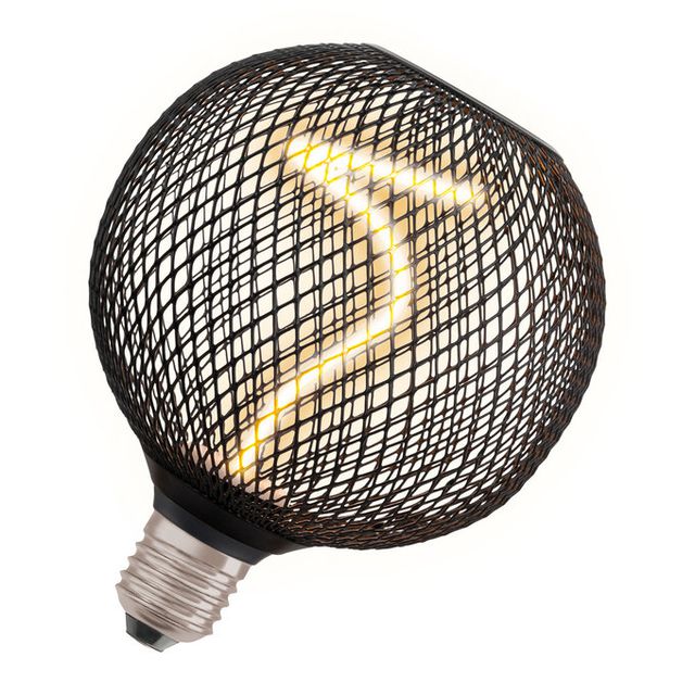 Żarówka DECOR LED SPIRAL GLOBE 3,5W 1800K - czarny