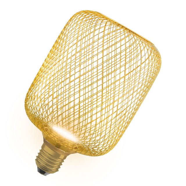 Żarówka DECOR LED FLAT SQUARE 3,5W 2700K - złoty