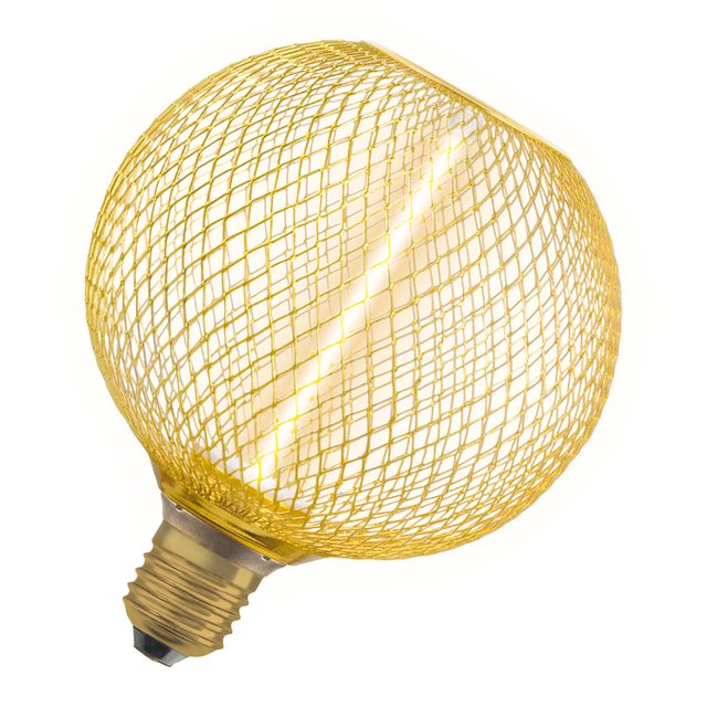 Żarówka DECOR LED STRAW GLOBE 3,5W 1800K - złoty