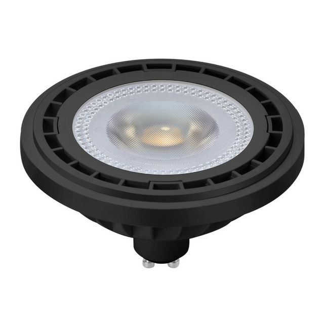 Żarówka LED AR111 GU10 10W 38° 3000K czarny