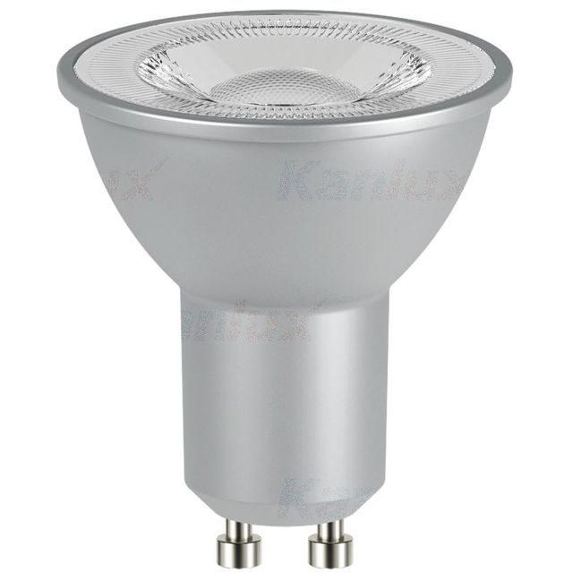 Żarówka LED IQ-LEDIM GU10 7W-CW Ra95 2700K 110° srebrna DIM